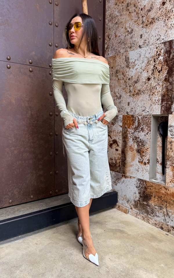 Jort Denim Alaia Tiro bajo