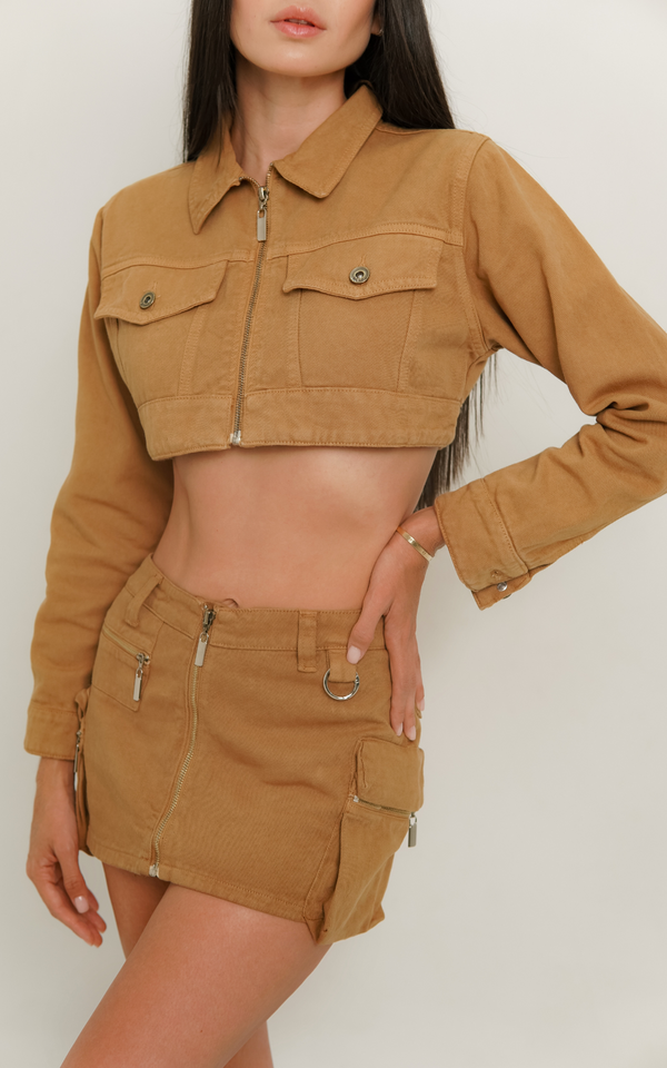 Chaqueta Cropped de Mujer Asher