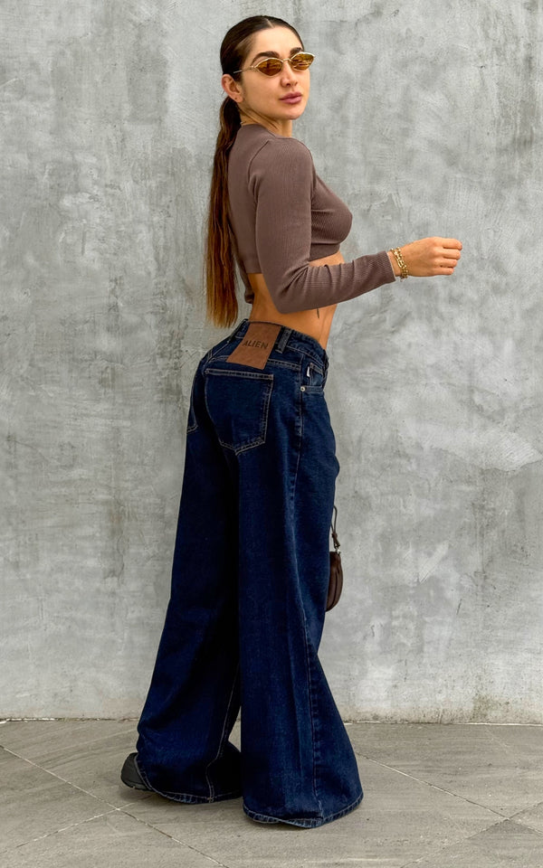 Jean Wide Leg Cora Tiro bajo