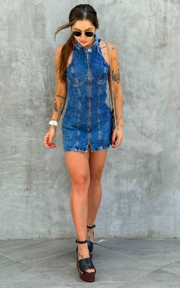 Vestido Mini Emori Tela Rígida