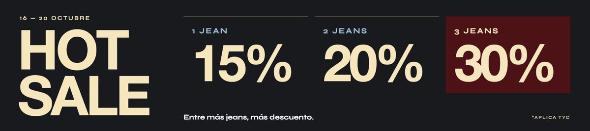 HOT SALE 16 al 20 de octubre - hasta 30% OFF