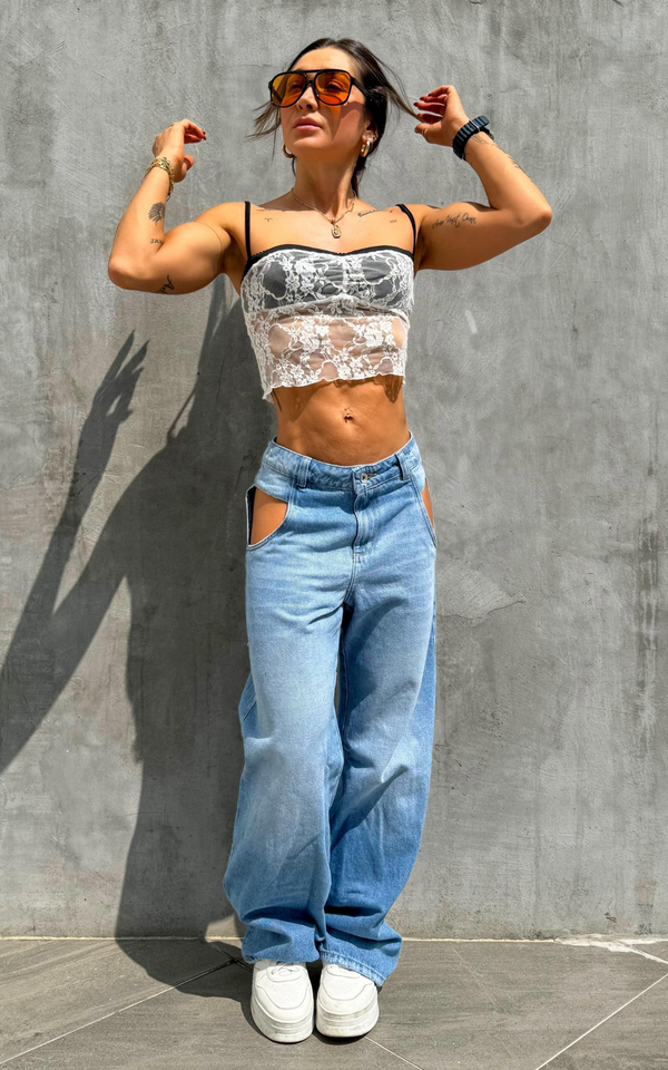 Jean Straight Pop Tiro bajo