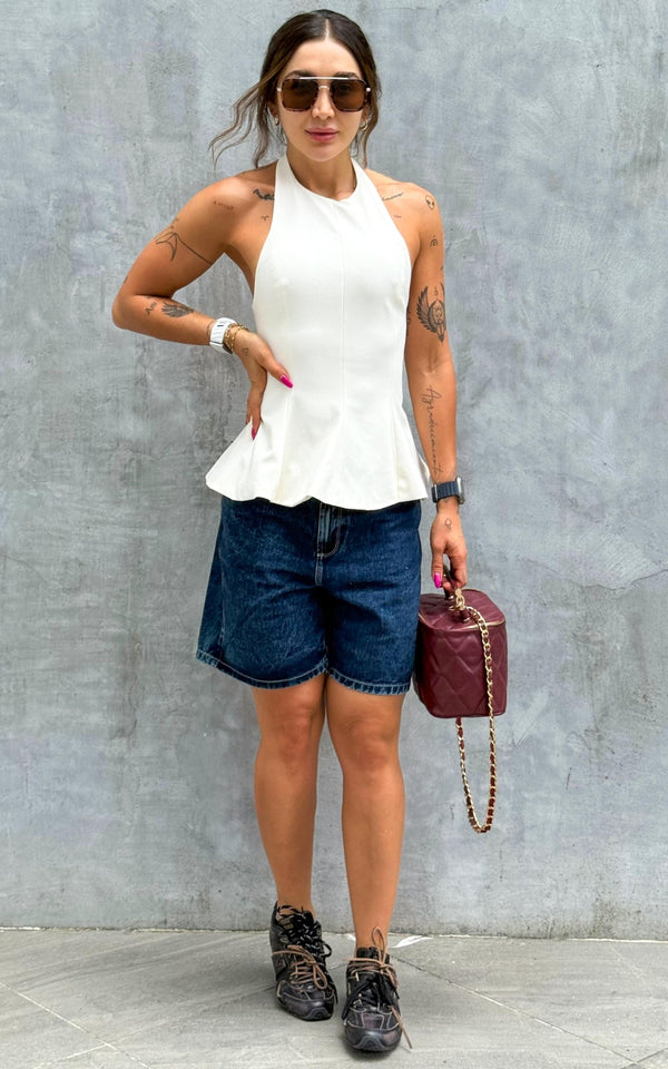 Bermuda Denim de Mujer Rox Tiro Medio