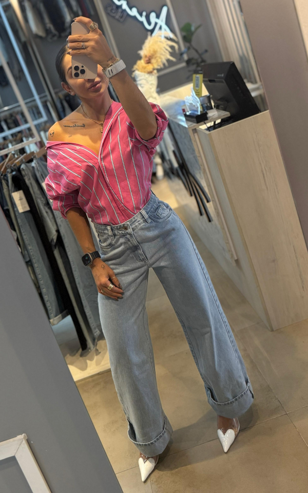 Jean Straight Tan Tiro Medio